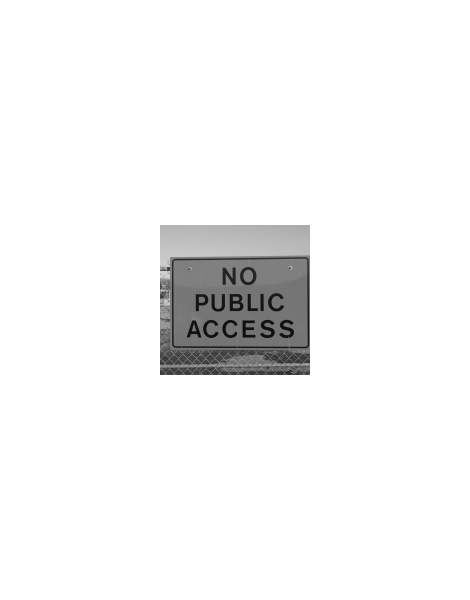 no public access